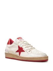 Golden Goose Ball-Star Low White Red - Görsel 4