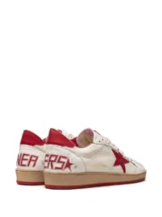 Golden Goose Ball-Star Low White Red - Görsel 3