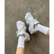 New Balance 9060 Triple White - Görsel 4